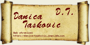 Danica Tasković vizit kartica